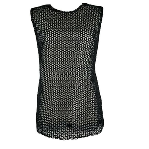 Pierre Balmain Womens‎ Top Designer Crochet Lace Ov